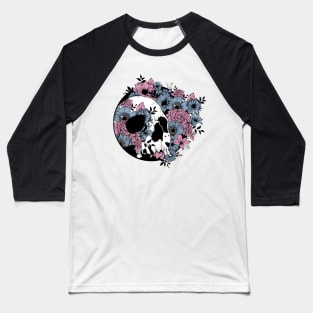 Skulls and Flowers Baseball T-Shirt